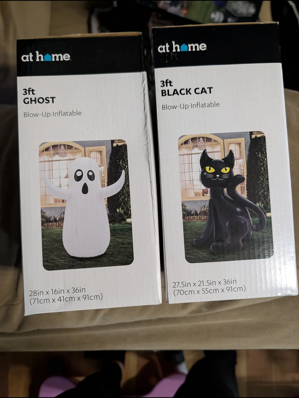 at home Black Cat Kids Inflatable Costume - 3ft
